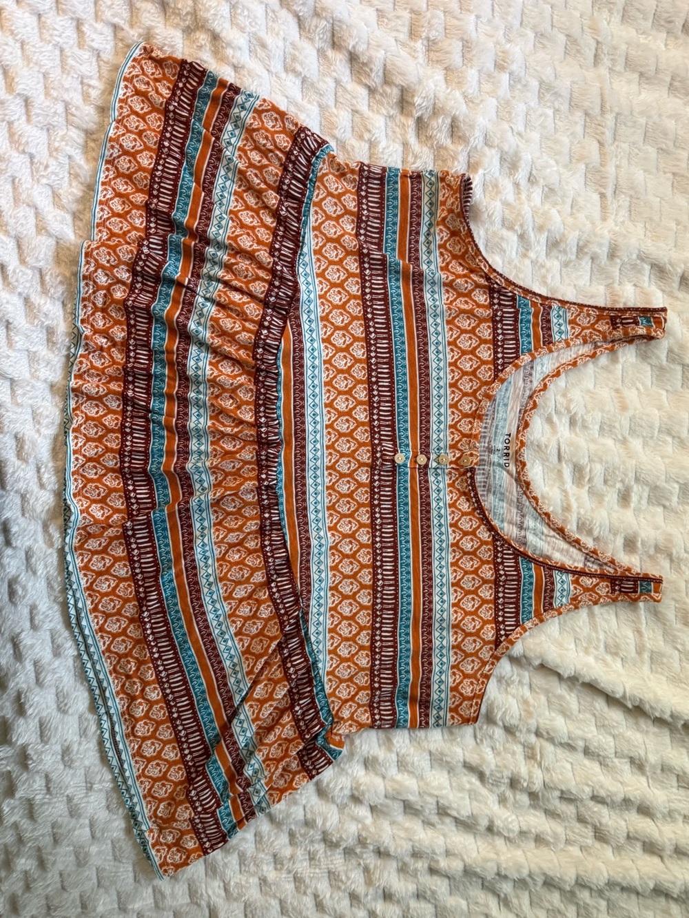 Torrid Women’s Striped Boho Tank Top